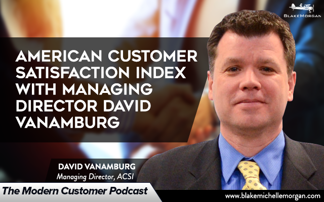 ACSI Data Customer Satisfaction David VanAmburg